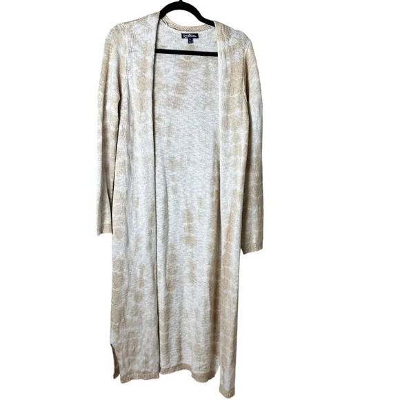 Freshman Sweaters - FRESHMAN Boutique Longline Open Drape Tie Dye Cardigan - size Medium
